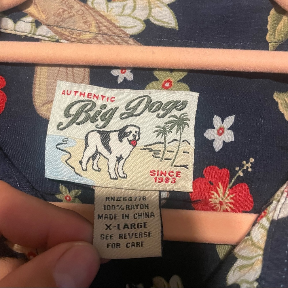 Big Dogs x Baseball /hawaii style button up - Picture 6 of 6